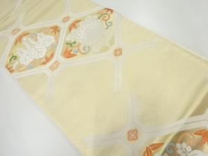 リサイクル　蜀江文に菊桐模様織出し袋帯（サービス品）